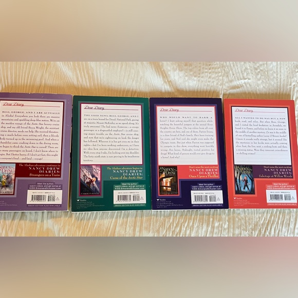 Nancy Drew Diaries Books paperback series 1-4 by Carolyn keene - Picture 2 of 5